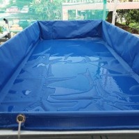 kolam terpal pvc semi karet 3x3x0.50