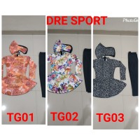 Baju renang muslimah corak anak 6-10 tahun