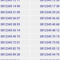 Nomor Cantik Simpati Urut Naik 08123456 325k