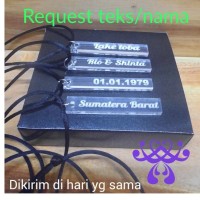 Kalung gaul custom teks/nama, sehari langsung jadi