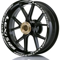 STICKER VELG CUTTING STICKER YAMAHA LEXI PUTIH ABU-ABU