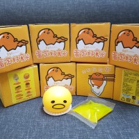 GUDETAMA vomit egg yolk squishy + box + slime
