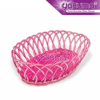 KERANJANG ROTAN PARCEL WARNA OVAL - LARGE