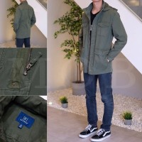 Jacket George Field Jacket with Hidden Hooded Olive