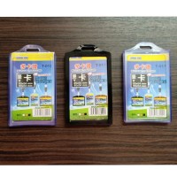Name tag silikon 2sisi/tempat id card holder karet