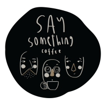 Logo Say Something Coffee