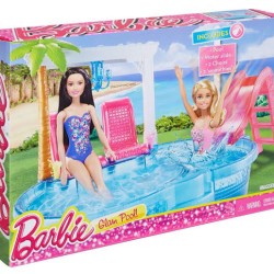barbie pool set