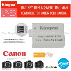 baterai battery baterei batere canon eos 450d 500d 1000d lp e5 murah mantab