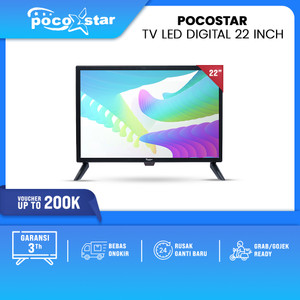 POCOSTAR TV LED Digital 22 inch HD - USB / HDMI Plug & Play Movie
