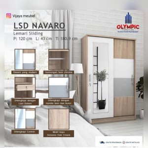 Harga lemari pakaian sliding 2 pintu cermin seri navaro merk | HARGALOKA.COM Harga lemari pakaian sliding 2 pintu cermin seri navaro merk | HARGALOKA.COM