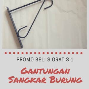 Harga gantungan sangkar burung dinding bahan besi ulir | HARGALOKA.COM Harga gantungan sangkar burung dinding bahan besi ulir | HARGALOKA.COM