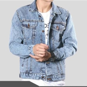 Harga jaket jeans pria dewasa murah berkualitas snow blue | HARGALOKA.COM Harga jaket jeans pria dewasa murah berkualitas snow blue | HARGALOKA.COM