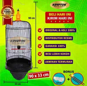 Harga sangkar kandang burung besi tipe long diamter 33 tinggi | HARGALOKA.COM Harga sangkar kandang burung besi tipe long diamter 33 tinggi | HARGALOKA.COM