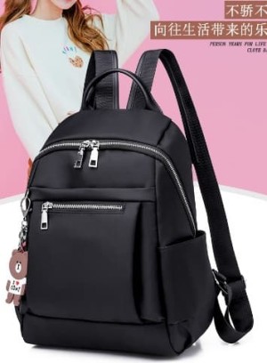Harga tas ransel wanita korea style import murah black hitam | HARGALOKA.COM Harga tas ransel wanita korea style import murah black hitam | HARGALOKA.COM