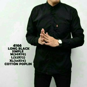 Harga kemeja pria polos hitam lengan panjang slim fit | HARGALOKA.COM Harga kemeja pria polos hitam lengan panjang slim fit | HARGALOKA.COM
