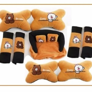 Harga Bantal Jok Mobil Car Set Headrest Motif Cony Brown Line 9 Pcs Terlaris Katalog.or.id Harga Bantal Jok Mobil Car Set Headrest Motif Cony Brown Line 9 Pcs Terlaris Katalog.or.id