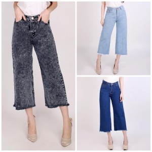 Harga 27 30 celana kulot boyfriend jeans biru rumbai biru | HARGALOKA.COM Harga 27 30 celana kulot boyfriend jeans biru rumbai biru | HARGALOKA.COM