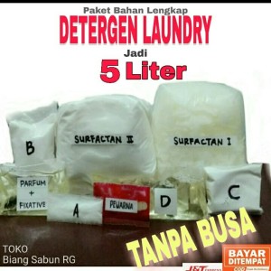 Harga paket bahan detergen cair detergen laundry 5 5 liter tanpa | HARGALOKA.COM Harga paket bahan detergen cair detergen laundry 5 5 liter tanpa | HARGALOKA.COM