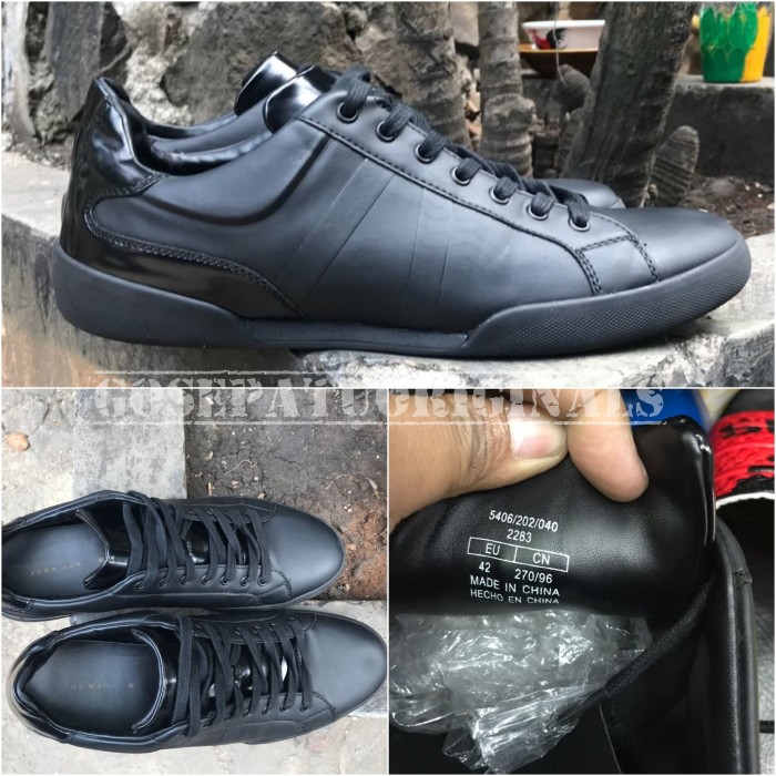 Jual Sepatu Zara Man Original Fullblack New Barang Langka Hitam 42 Jakarta Selatan Gosepatuori Tokopedia